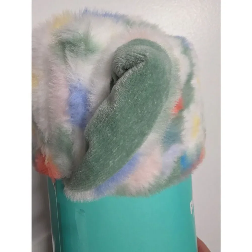 Pillowfort Throw Blanket Spring Floral Faux Fur 50x60 Kids Spring Target NEW